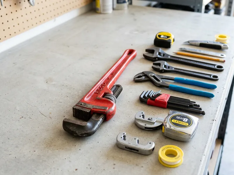 Professional plumbers in Ohlman, IL equipped with top-tier tools for residential and commercial plumbing services.